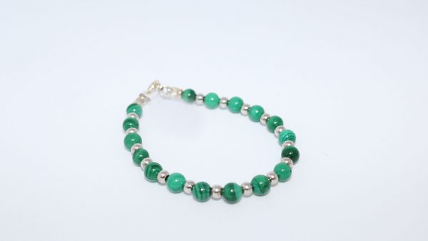 Malakite Bracelete With Silver