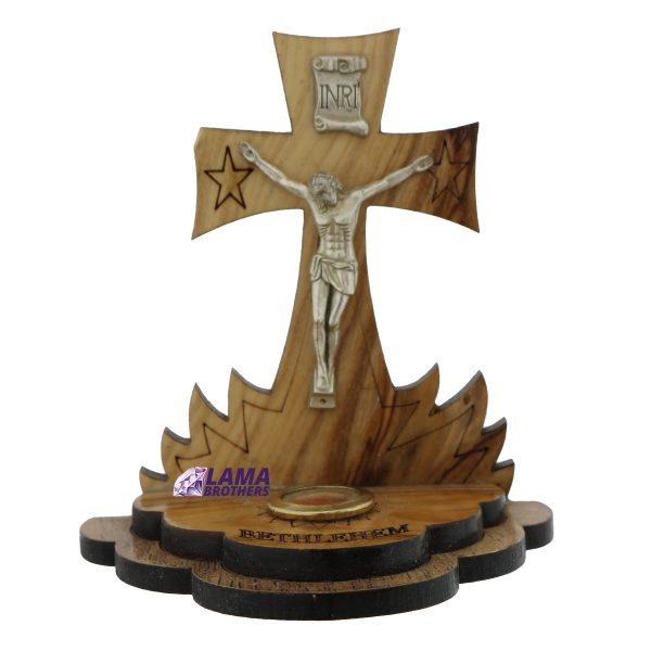 Cross on Stand with Soil