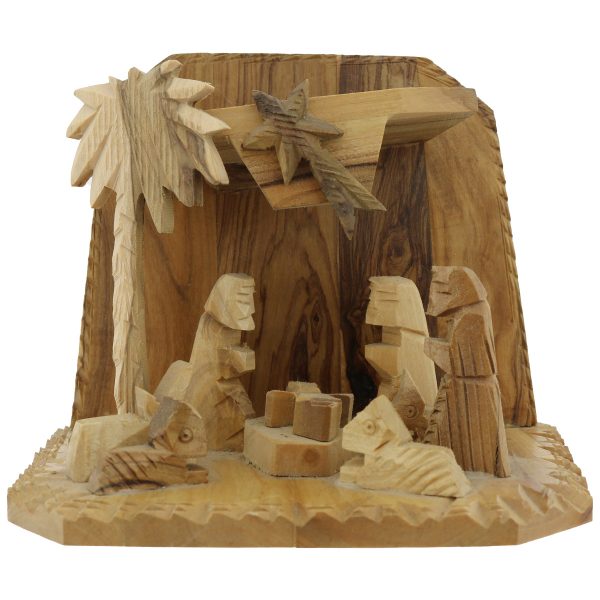 Nativity Set With Glued Figures