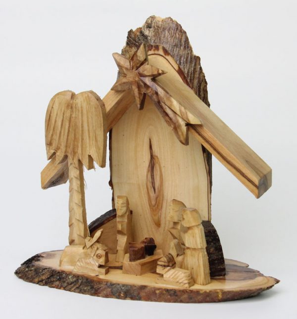 Nativity Set With Glued Figures