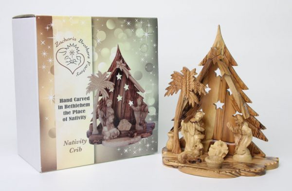Nativity Set With Glued Figures
