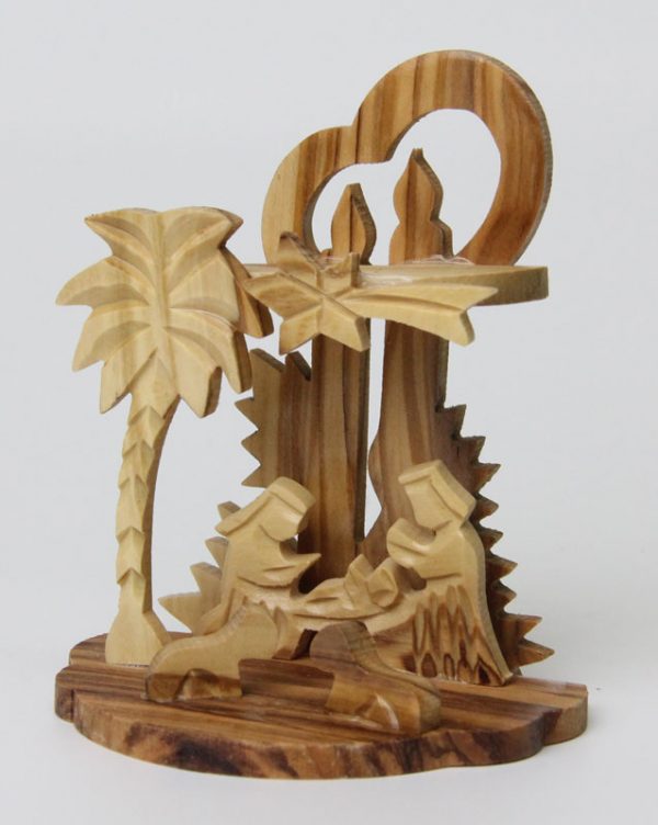 Nativity Set With Glued Figures