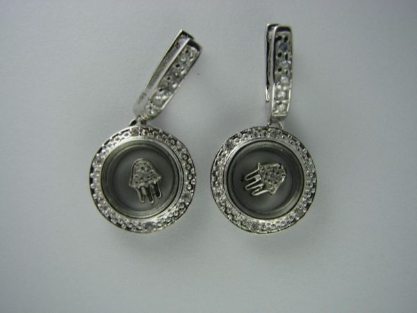 Rotating Hand Earrings