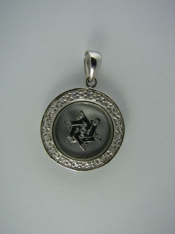 Rotating Star of David Pendant