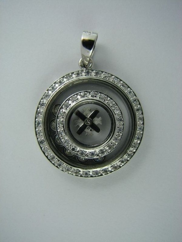Rotating Jerusalem Cross Pendant