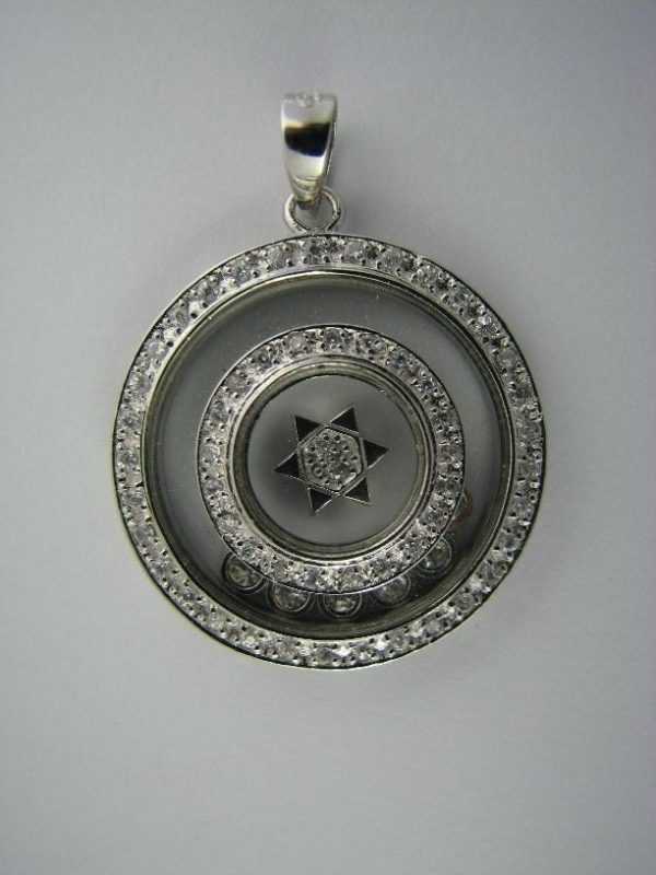 Rotating Star of David Pendant