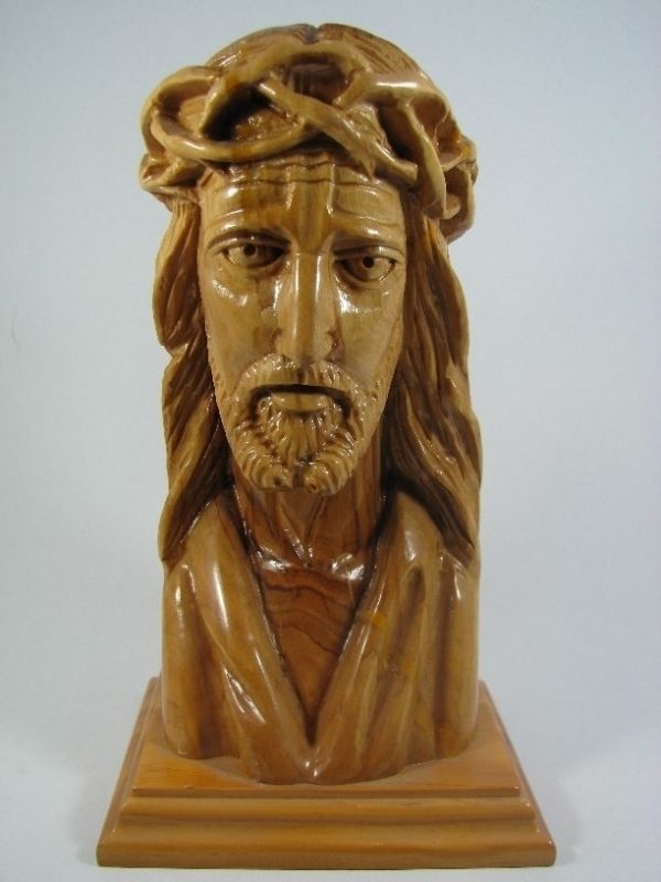Jesus head sculpture