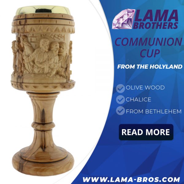 Olive Wood Chalice - Image 2