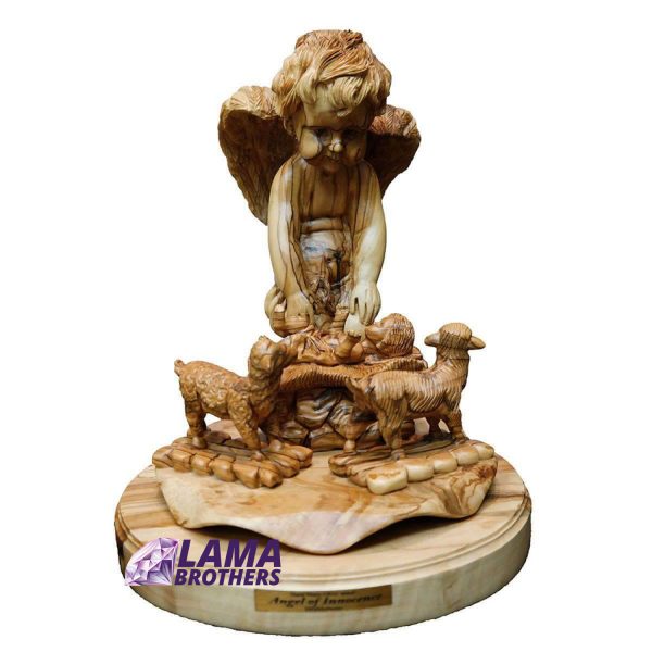 Olive Wood Angel