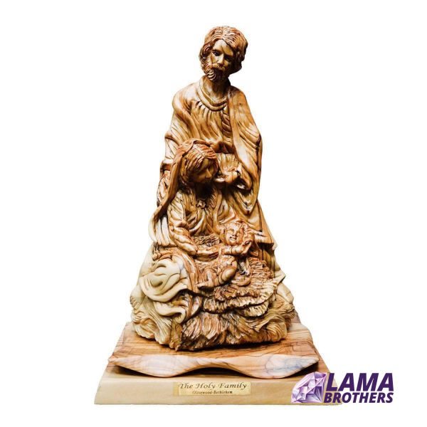 The Holy Family Olive Wood