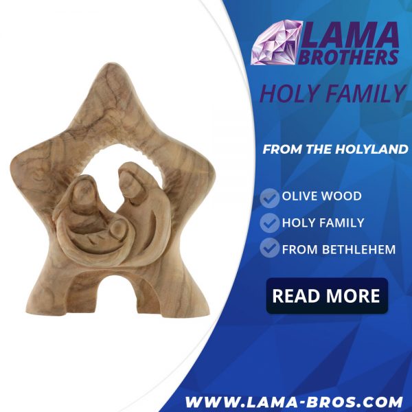 Olive Wood Holy Family