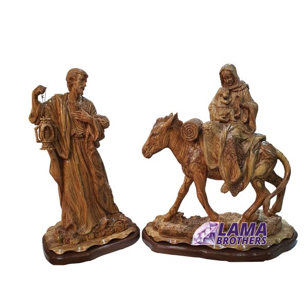 Flight to Egypt Olive Wood Masterpiece