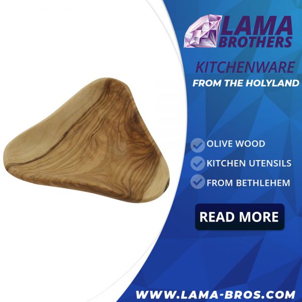 Olive Wood Triangle Plate
