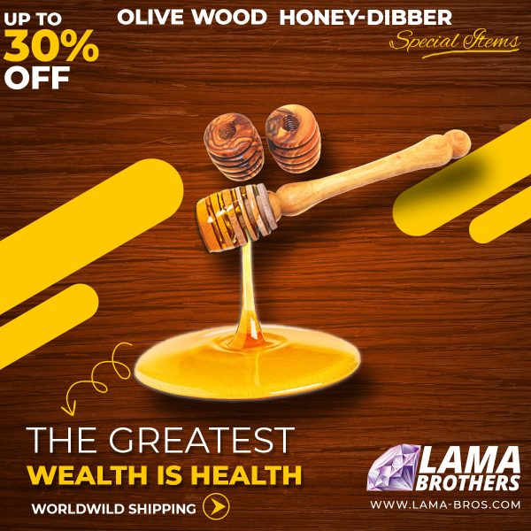 Olive Wood Honey Dipper