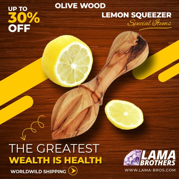 Olive Wood Lemon Squeezer