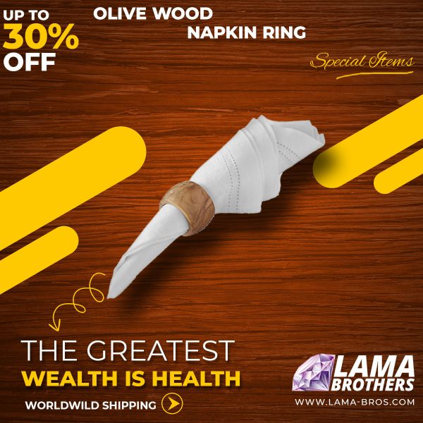 Olive Wood Napkin Holder