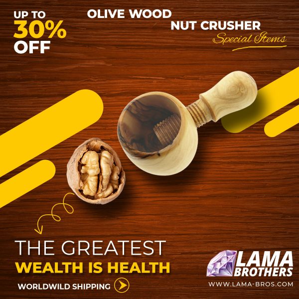 Olive Wood Nut Crusher