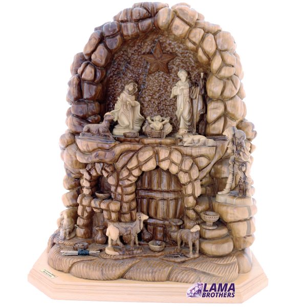 Nativity Scene Olive Wood Zacharia Brothers Bethlehem