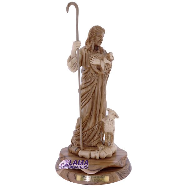 The Good Shepherd?s Olive Wood Statue From Bethlehem