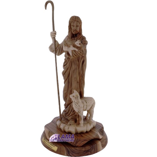 The Good Shepherd?s Olive Wood Statue From Bethlehem - Image 2