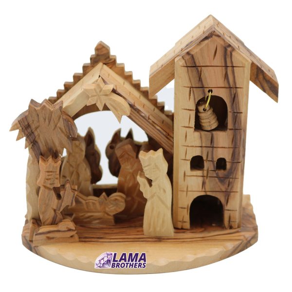Small Nativity Olive Wood Statue