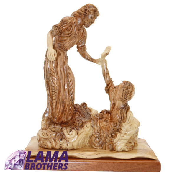 The Vision Olive Wood Statue - Image 2