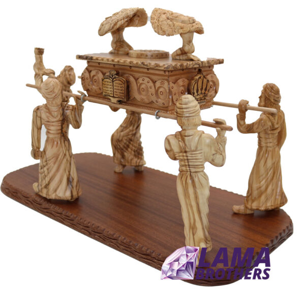 ark of the covenant olive wood statue - Image 2