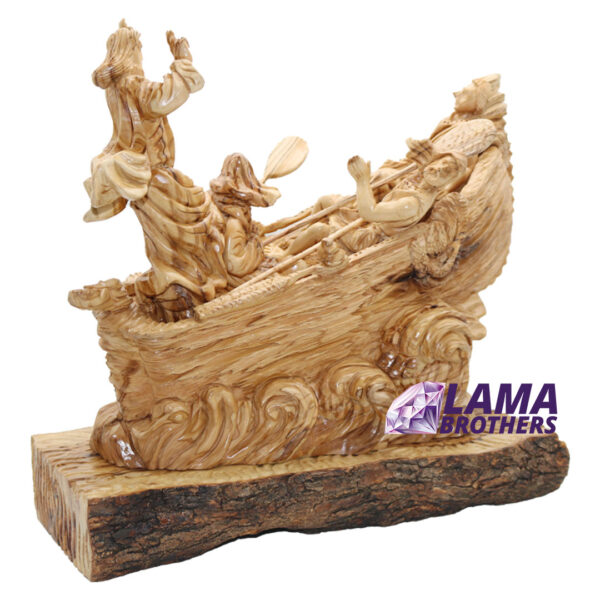 Olive Wood Jesus Calms The Storm - Very Large