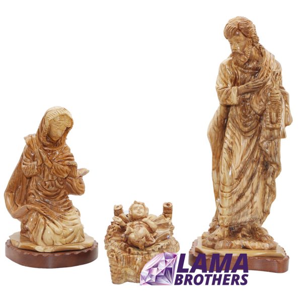 Holy Family Figures Olive Wood