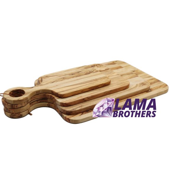 Olive Wood Chopper Set