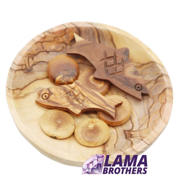 Olive Wood Tabgha (Loaves and Fish)
