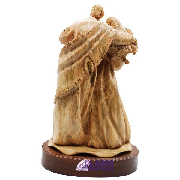 Olive Wood Holy Family Sculpture - Image 2