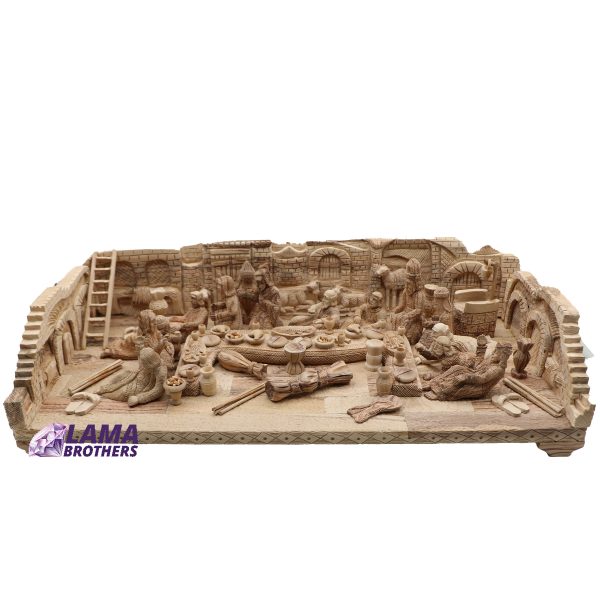 The Last Supper Grand Masterpiece - Hand-Carved Olive Wood Statue (Limited Edition)